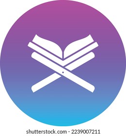 Koran-Vektorsymbol. Kann für Druck-, Mobil- und Web-Anwendungen verwendet werden.