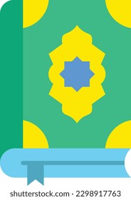 Icono del vector del Corán. Se puede usar para imprimir, móviles y aplicaciones web.