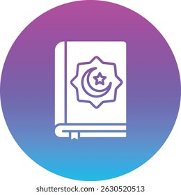 Koranvektorsymbol. Kann für Druck-, Mobil- und Web-Anwendungen verwendet werden.