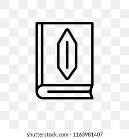 Quran vector icon isolated on transparent background, Quran logo concept