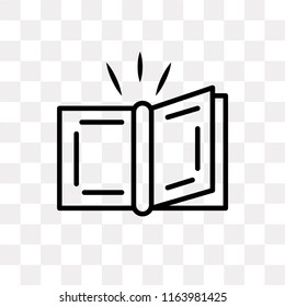Quran vector icon isolated on transparent background, Quran logo concept