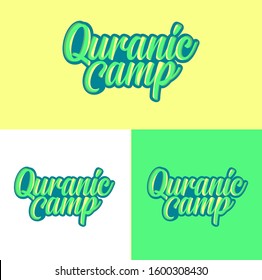 The Quranic camp logo with letters