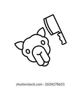 Qurbani Camel Icon vector stock illustration