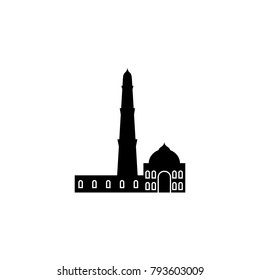 Qutb Minar icon. Elements of Indian Culture icon. Premium quality graphic design. Signs, outline symbols collection icon for websites, web design, mobile app, info graphic on white background