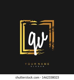 QV Initial beauty floral logo template