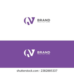 QV, VQ letter logo vector