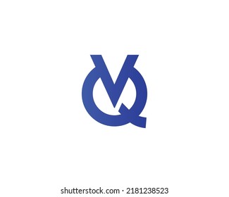 Plantilla vectorial de diseño de logotipo de QV