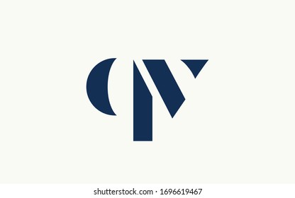 qv or vq and v or q Letter Initial Logo Design Template Vector Illustration