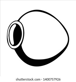 Qvevri. Traditional Georgian pottery for wine. Wine theme hand drawn vector illustration. - Vector