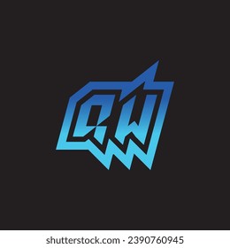 QW diseño inicial del logotipo de inspiración y las ideas del clan de juegos