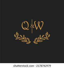 Boda monográfica inicial QW con línea de hoja creativa