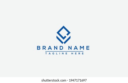 Elemento de promoción de marca gráfica vectorial de plantilla de diseño de logotipo QW.