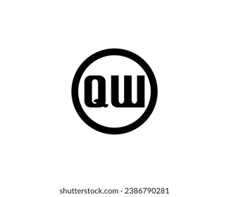 QW logo design vector template
