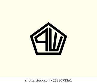 QW logo design vector template