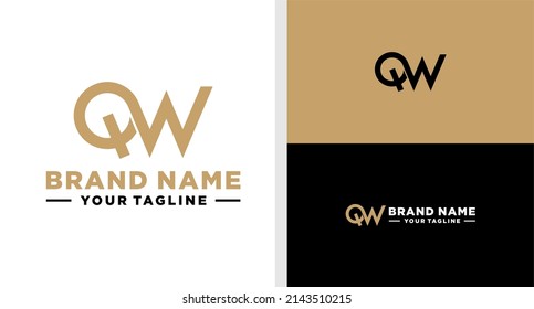 QW LOGO MONOGRAM LUXURY EDITABLE