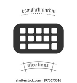 qwerty keyboard simple vector icon. qwerty keyboard simple vector icon. qwerty keyboard simple vector icon. 