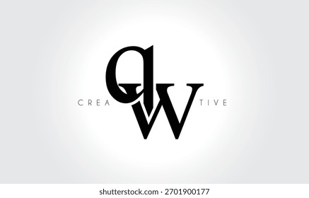QWqw Elegant Serif Monogram Logo – Luxury Lowercase Typographic Lettermark for Modern Branding