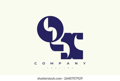 QX Abstract Geometric Logo Design. Modern and elegant logo design with simplistic typography elements, showcasing branding excellence.