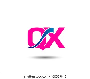QX company linked letter logo
