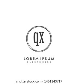 QX Initial beauty monogram logo vector