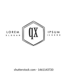 QX Initial beauty monogram logo vector