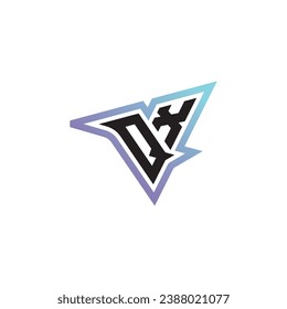 QX letter combination cool logo esport or gaming initial logo as a inspirational concept design