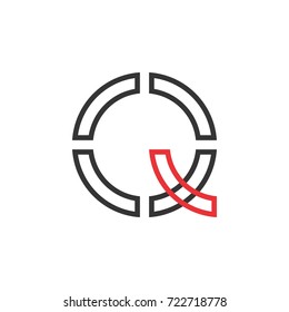 QX letter logo design vector