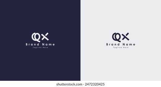 QX Letters vector logo design