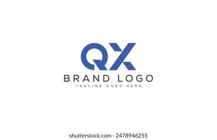 QX logo design vector template design for brand