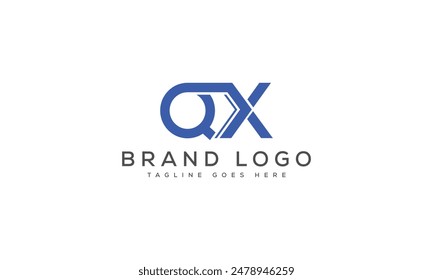 QX logo design vector template design for brand