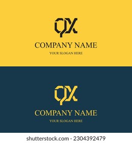 QX logo initial letter luxury royal logo. template symbol. modern golden luxury logo. abstract monogram vector letter mark brand fashion. icon  business monogram boutique font Clothing minimalist.