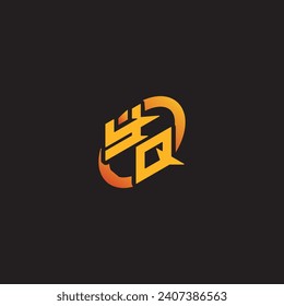 QY combination letter unique initials logo esport for gaming team, youtube, twitch