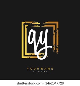 QY Initial beauty floral logo template