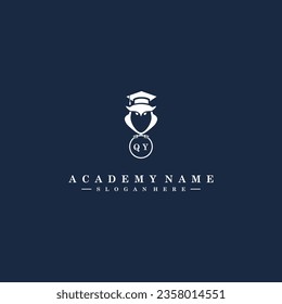 QY Initials Academy Logo Vector Art Icons and Graphics