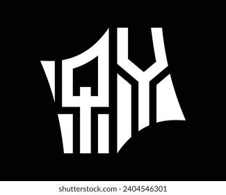 Design-Vektorgrafik des QY-Briefes