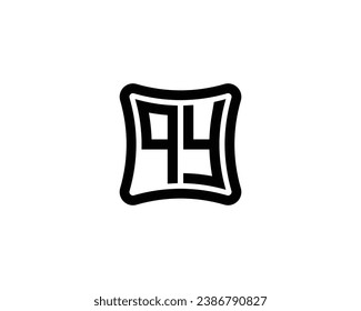 Plantilla de vector de diseño de logotipo QY