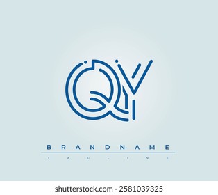 QY Technology Letter Logo Template. This tech letter logo is a graphic mark that uses letters to represent a technology company.