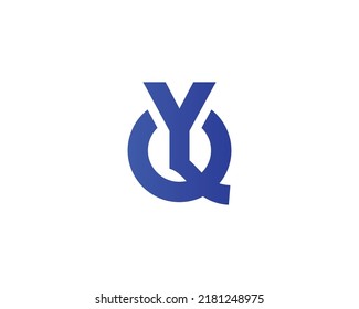 QY YQ logo design vector template