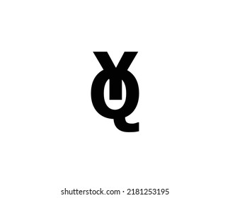 Plantilla de vector de diseño de logotipo QY YQ