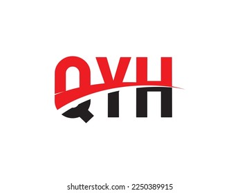 Letra QYH Ilustración del vector de diseño del logotipo inicial