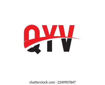 QYV Letter Initial Logo Design Vector Illustration