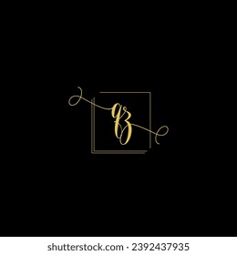 Plantilla de diseño de logotipo de letras modernas creativas de QZ