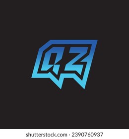 QZ initial inspiration logo design esport and gaming clan ideas