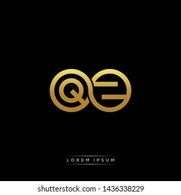 QZ initial letter linked circle capital monogram logo modern template
