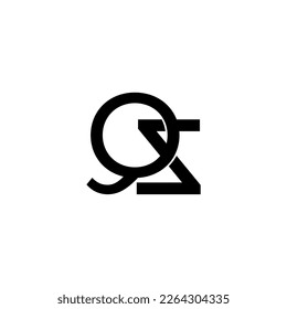 QZ initial letter monogram logo