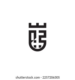 QZ shield concept retro logo in high quality professional design that will print well across any print media