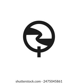 QZ, ZQ, Abstract initial monogram letter alphabet logo design