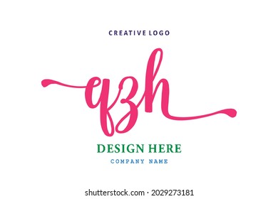 El logotipo con letras QZH es sencillo, fácil de entender y autoritario