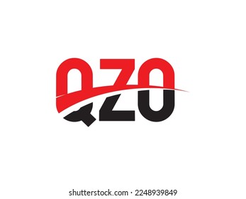 QZO Letter Initial Logo Design Vector Illustration