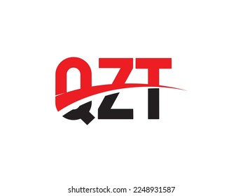 Letra QZT Ilustración del vector de diseño del logotipo inicial